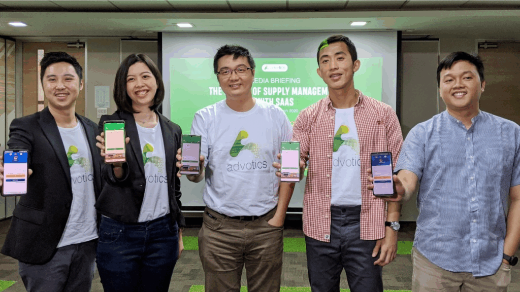 Advotics' Co-founder and CEO Boris Sanjaya (from left)